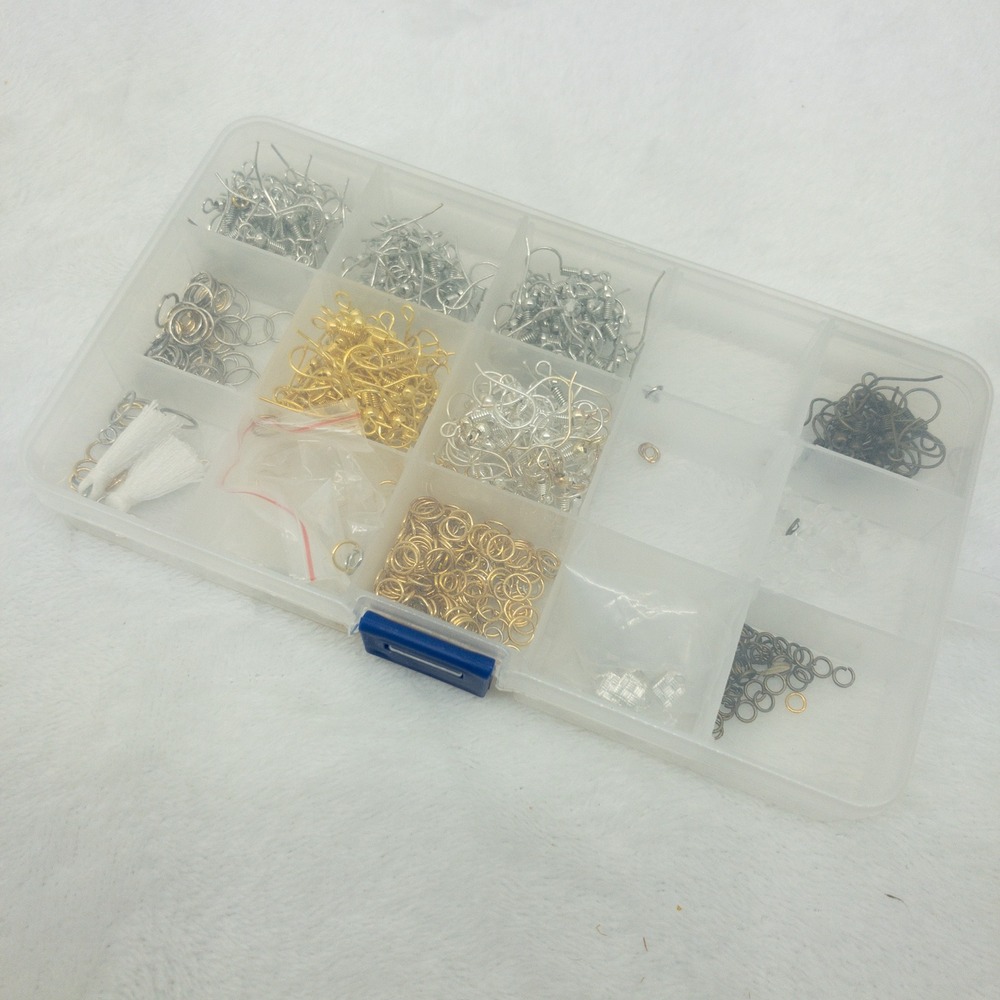 Earring Making Supplies Lot Jewelry Charms Findings Tools Jump Rings Storage - Picture 9 of 14